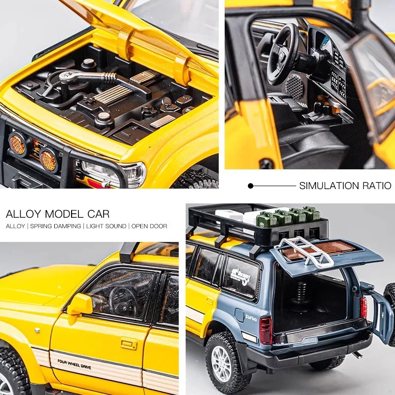 Alloy Off-Road Model Car - 1/24 Scale Collectible 4 Alloy Off-Road Model Car - 1/24 Scale Collectible - Image 4