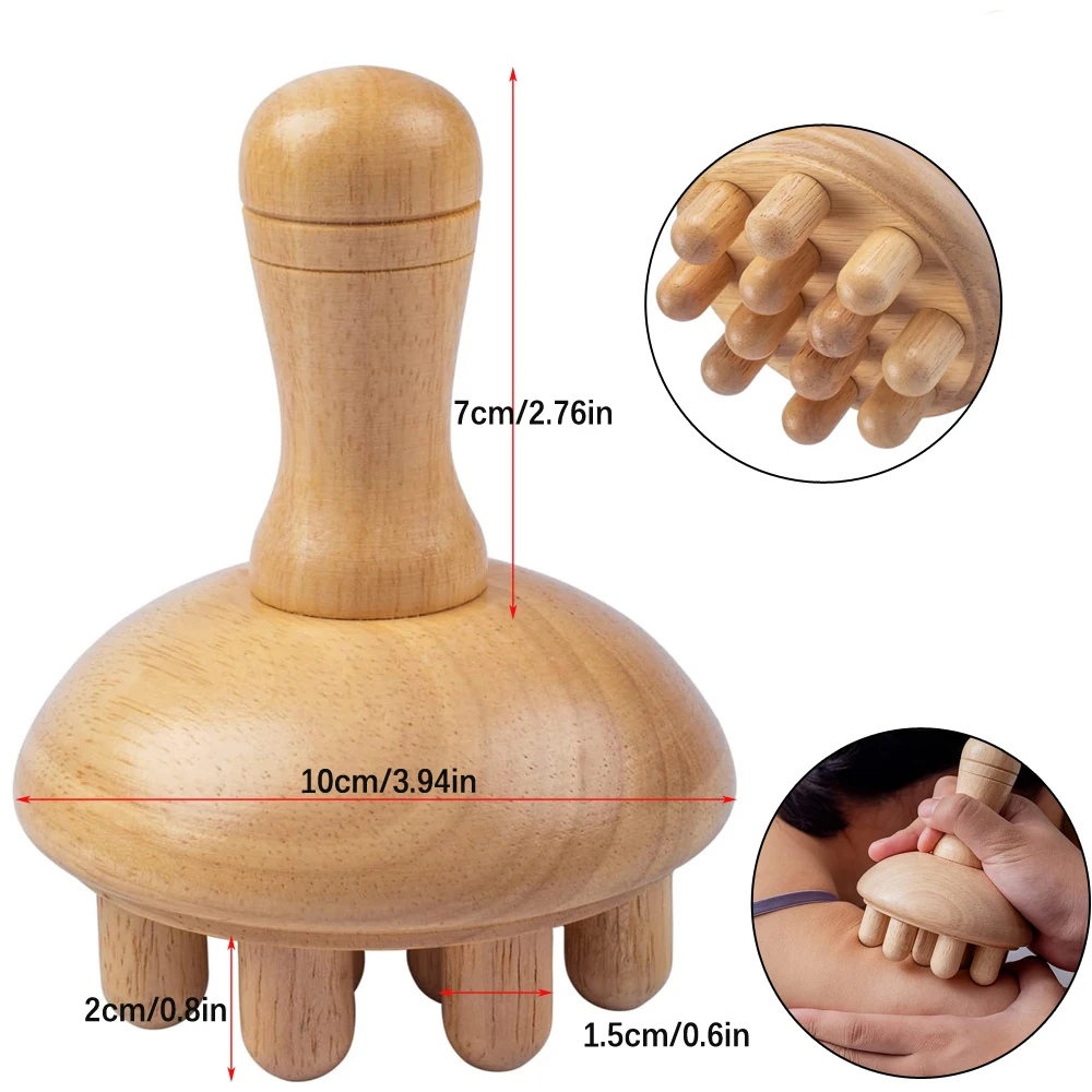 Wooden Mushroom Massage Tool for Self-Care 7 Wooden Mushroom Massage Tool for Self-Care - Image 7
