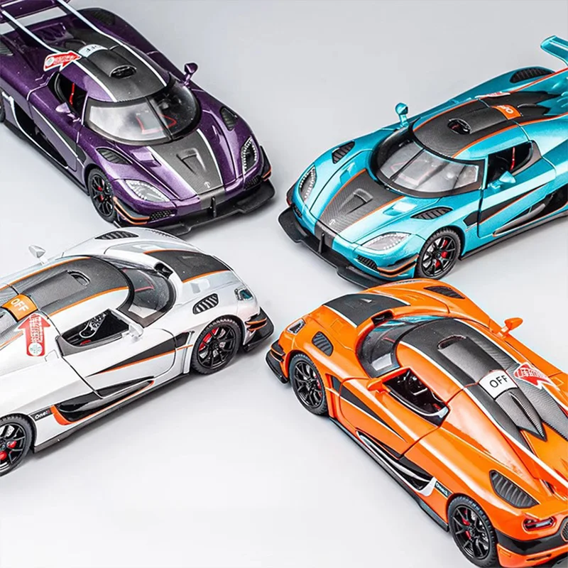 Alloy Supercar Model 1:24 Scale Decorative Piece 3 Alloy Supercar Model 1:24 Scale Decorative Piece - Image 3