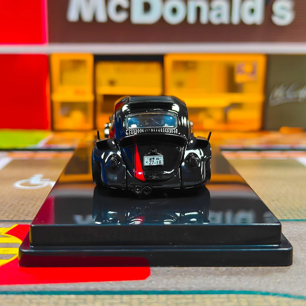 Beetle RWB 1:64 Diecast Model Black Red 4 Beetle RWB 1:64 Diecast Model Black Red - Image 4