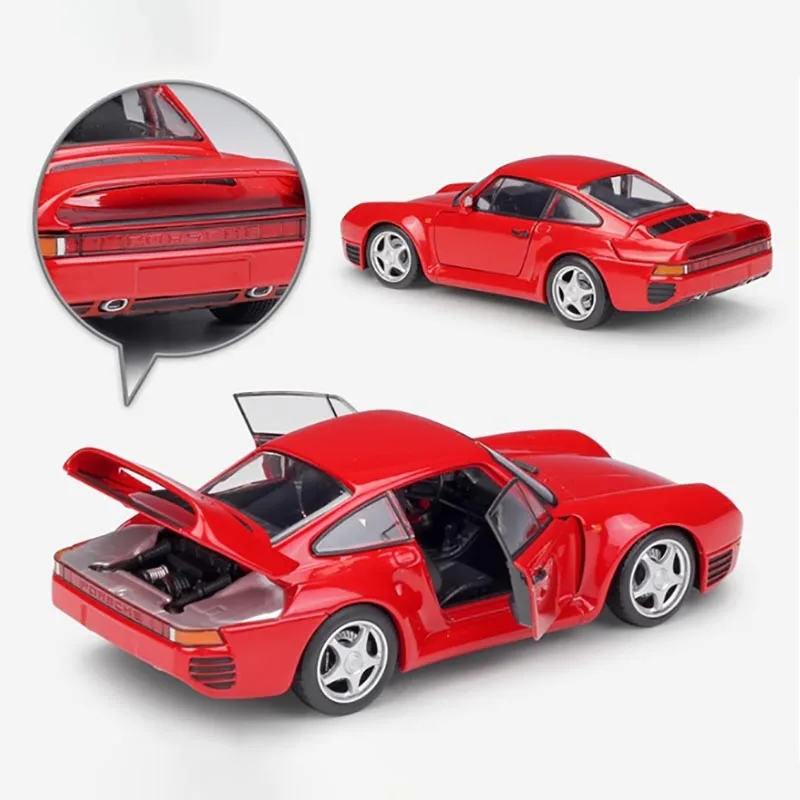 Welly 1:24 Scale Red Diecast Sports Car Model 5 Welly 1:24 Scale Red Diecast Sports Car Model - Image 5