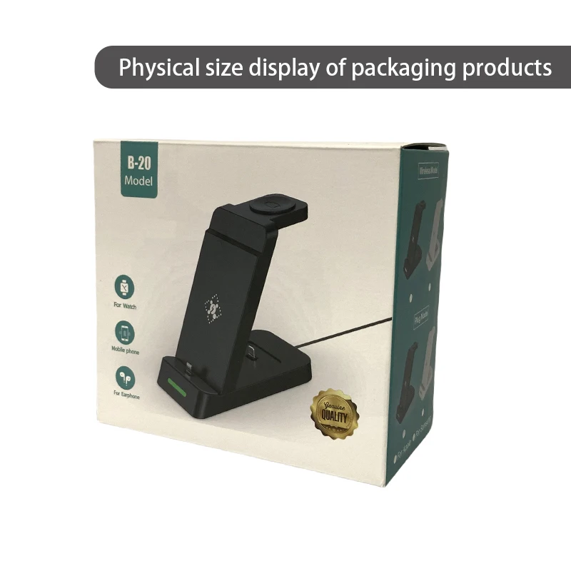 Three-in-One Wireless Charger for Smartphones and Earbuds 3 Three-in-One Wireless Charger for Smartphones and Earbuds - Image 3