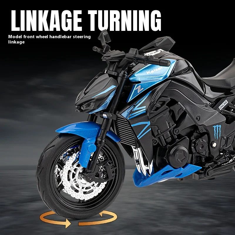 Z1000 Motorcycle Alloy Model with Sound Effects 6 Z1000 Motorcycle Alloy Model with Sound Effects - Image 6