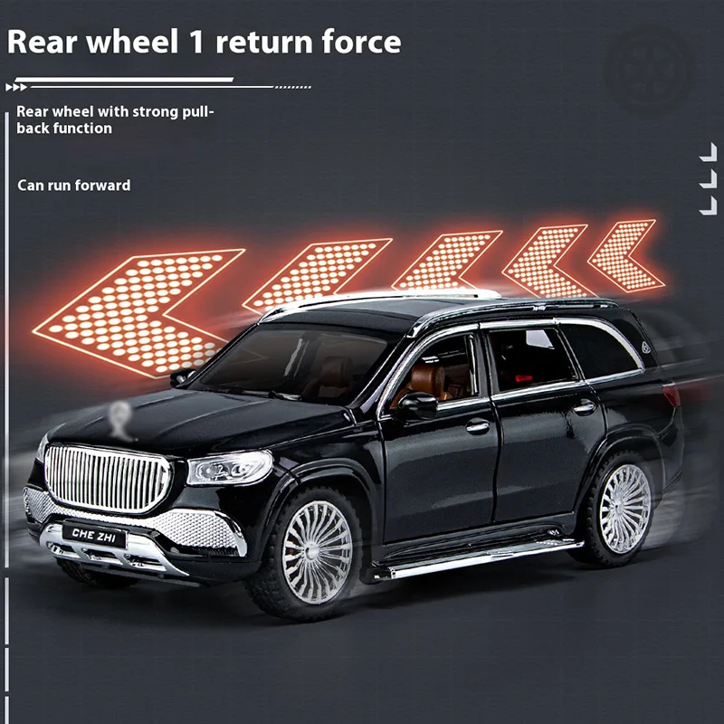 Luxury Black Alloy Business Car Model 5 Luxury Black Alloy Business Car Model - Image 5