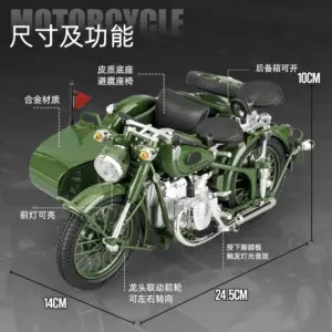 Ural M72 Sidecar Motorcycle 1:10 Scale Model 8 Sfd8a793de88f4199a93529cd83e403d8G