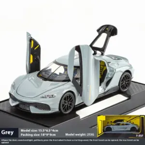 Gemera GT 1:32 Scale Diecast Model in Metallic Purple 33 Sfdc66bc1bb454c5faee347552da2915fs