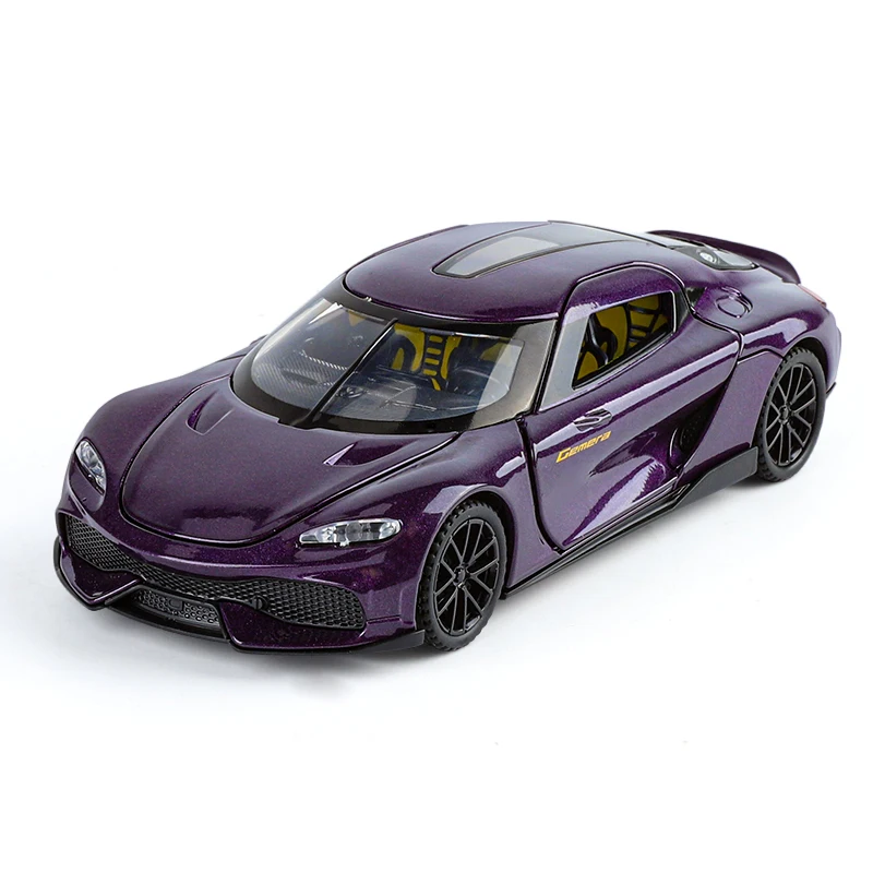 Gemera GT 1:32 Scale Diecast Model in Metallic Purple 13 Gemera GT 1:32 Scale Diecast Model in Metallic Purple - Image 13
