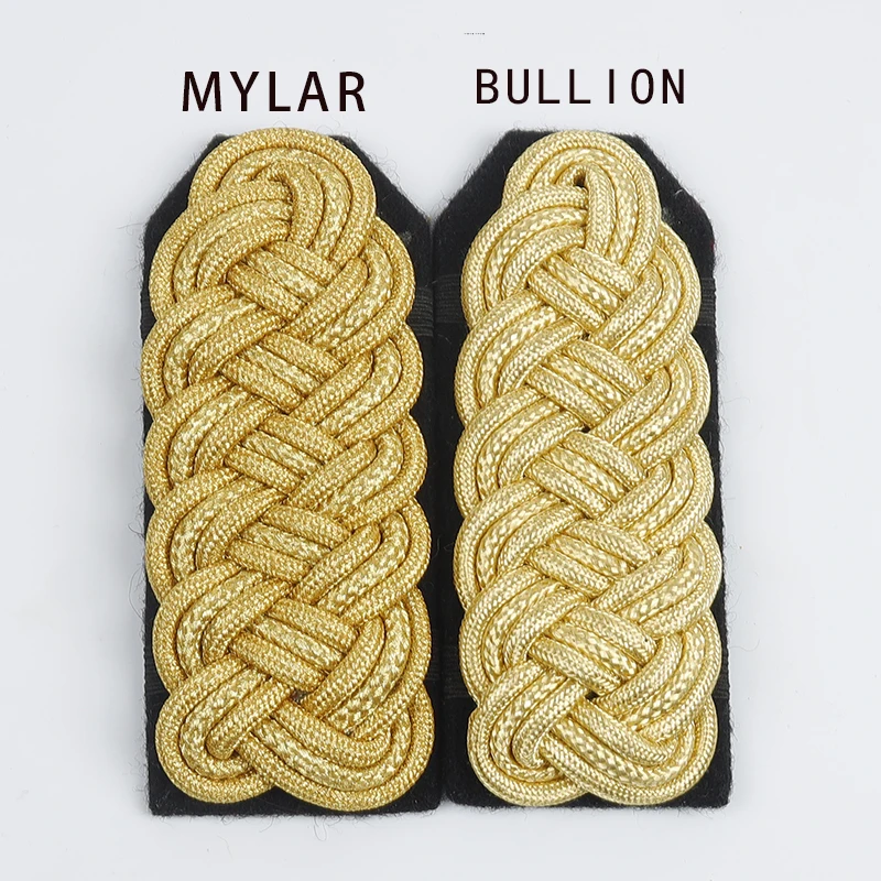 Golden Bullion Wire Military Epaulette Costume 4 Golden Bullion Wire Military Epaulette Costume - Image 4