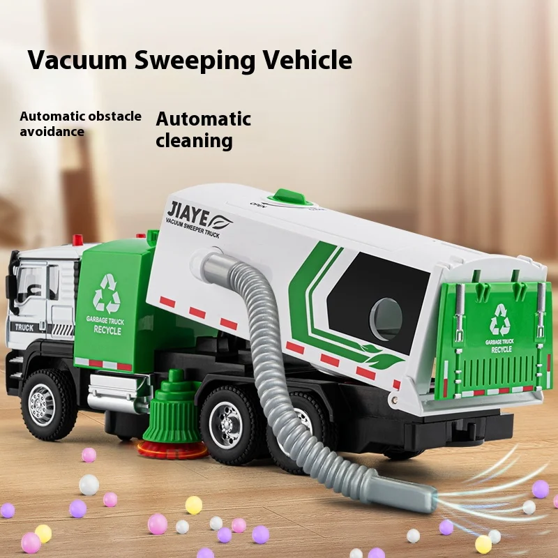 1:50 Scale Diecast Vacuum Cleaning Truck Model 2 1:50 Scale Diecast Vacuum Cleaning Truck Model - Image 2