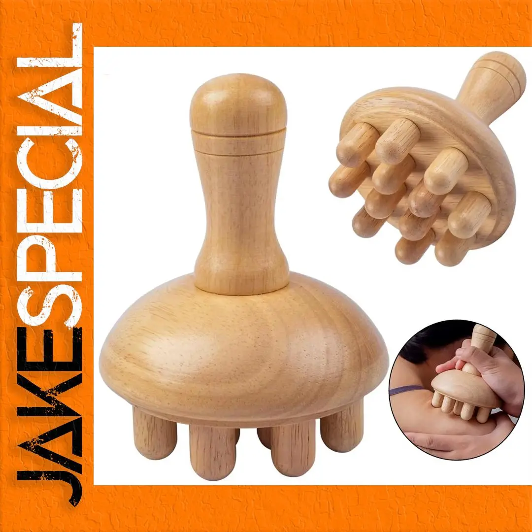 Wooden Mushroom Massage Tool for Self-Care 1 Wooden Mushroom Massage Tool for Self-Care
