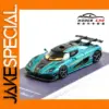 MJ 1:64 Diecast Model Car in Teal and Black