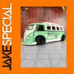 1:32 Scale Mint Green VW Bus Model
