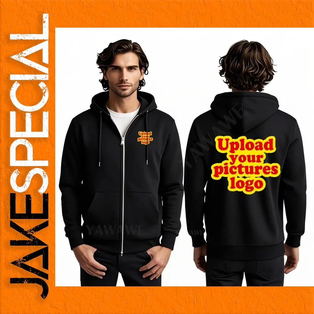 Men's Black Hoodie with Vibrant Graphic Print 1 Men's Black Hoodie with Vibrant Graphic Print