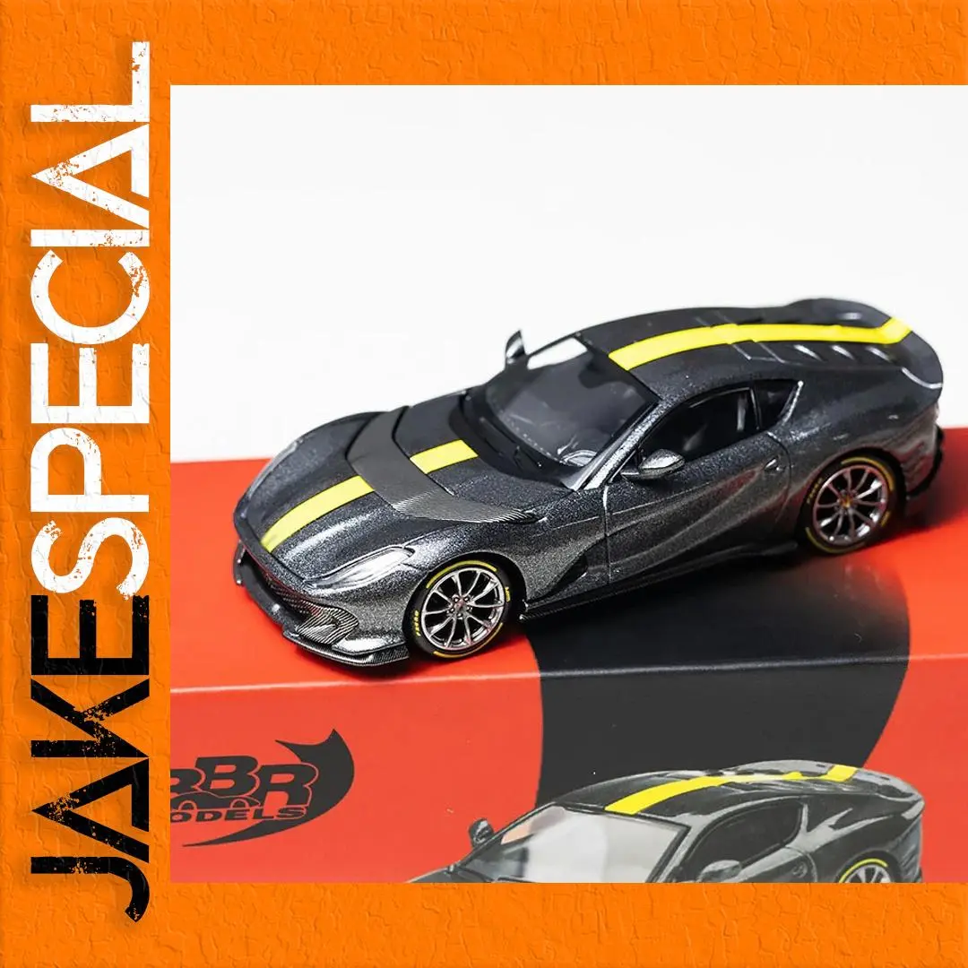 BBR 1:64 812C Diecast Model Car in Grey 1 BBR 1:64 812C Diecast Model Car in Grey