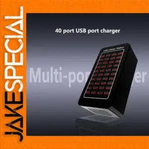 40-Port USB Charging Station with 200W Output