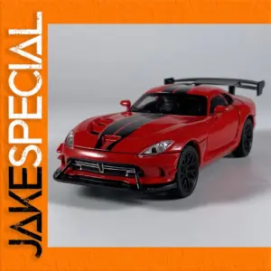 Vibrant Red Dodge Viper ACR Diecast Model
