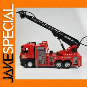 Large 1:18 Diecast Fire Truck Alloy Model