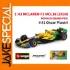 Bburago 1:43 McLaren 2024 MCL38 Die-Cast Model