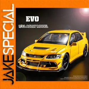 Sporty Yellow Alloy Model Car Collectible