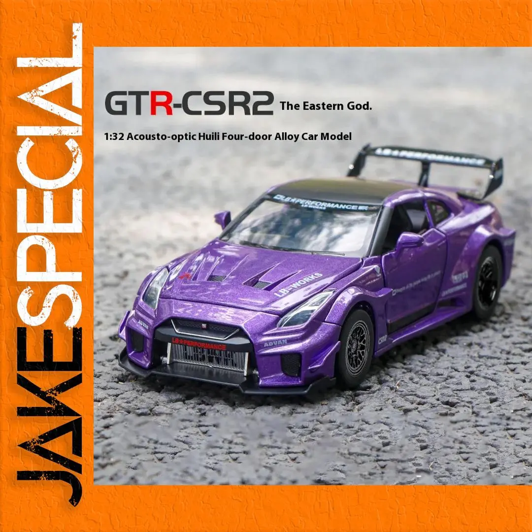 GTR Alloy Model Car in Vibrant Purple 1 GTR Alloy Model Car in Vibrant Purple