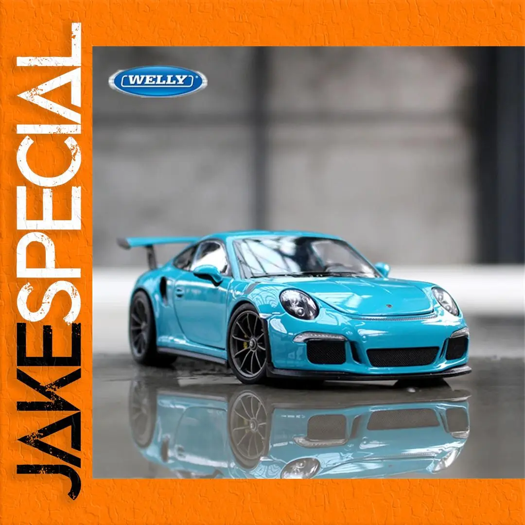 WELLY 1:24 Porsche 911 GT3 RS Diecast Model 1 WELLY 1:24 Porsche 911 GT3 RS Diecast Model