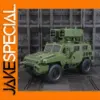 1:24 Scale Armored Car Model in Matte Green