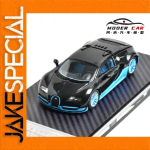 Mortal 1:64 Diecast Model Car Black and Blue