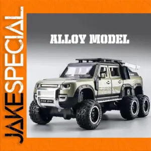 Off-Road Alloy Car Model Six-Wheeled Design