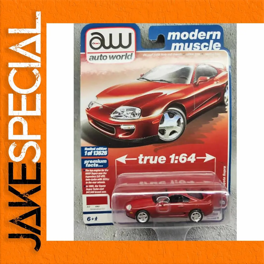 1/64 Scale Red Supra Muscle Car Model 1 1/64 Scale Red Supra Muscle Car Model