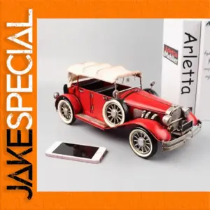 Vintage Ironwork Diecast Car Model Red