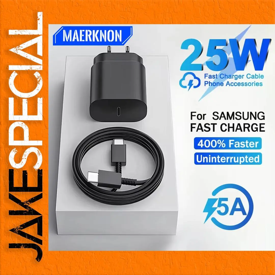 USB 25W Fast Charger for Samsung Galaxy Devices 1 USB 25W Fast Charger for Samsung Galaxy Devices