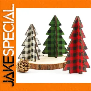 Set of 3 Wooden Christmas Trees