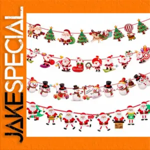 Festive Christmas Banner Garland for Indoor Decor