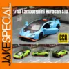 Blue Lamborghini Huracan STO Diecast Model 1/40 Scale