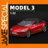 1:32 Scale Model 3 Diecast Car Red Metallic
