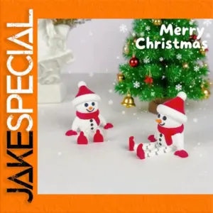 Festive Plastic Snowman Ornament