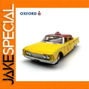 Oxford 1:87 Yellow Taxi Miniature Model