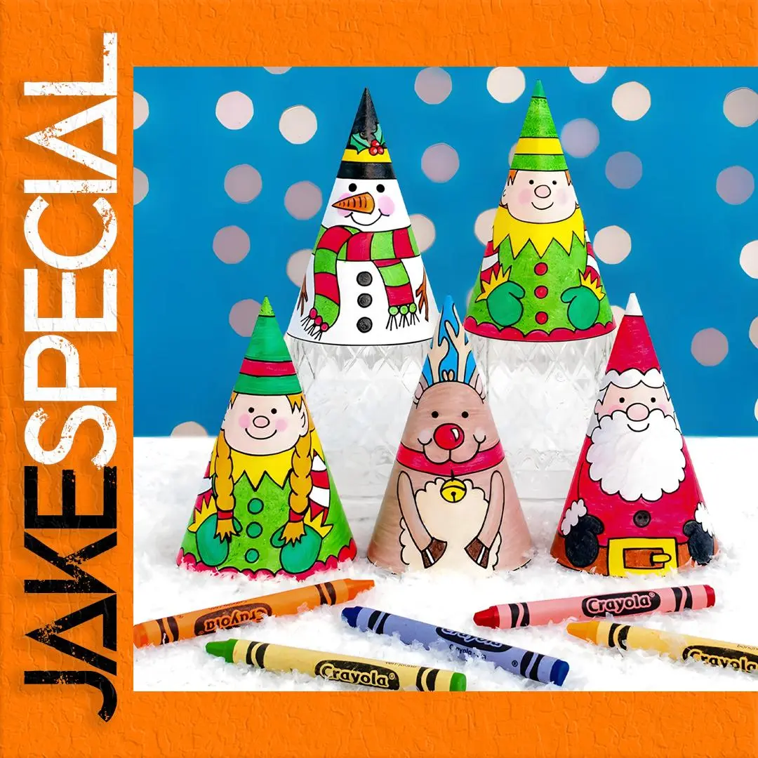 Festive Christmas Snowman Paper Hat in 2 Styles 1 Festive Christmas Snowman Paper Hat in 2 Styles