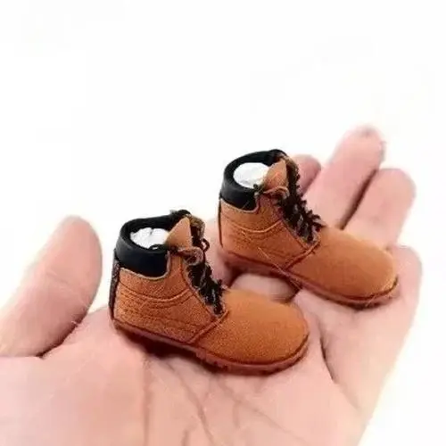 1/6 Scale Brown Combat Boots for 12-Inch Dolls 10 1/6 Scale Brown Combat Boots for 12-Inch Dolls - Image 10