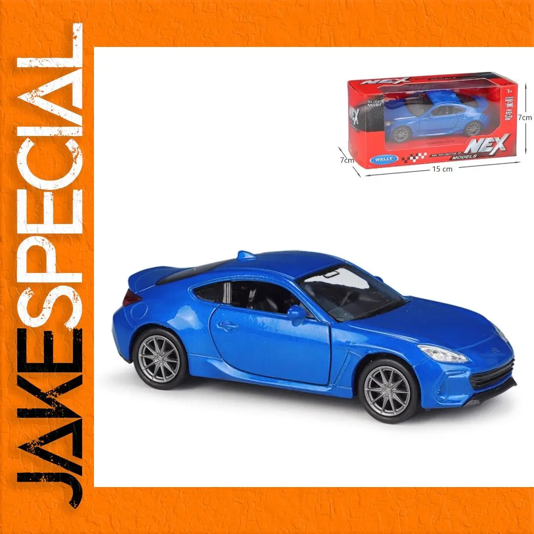 Blue Subaru BRZ Super Sport Diecast Model 1:36 Scale 1 Blue Subaru BRZ Super Sport Diecast Model 1:36 Scale