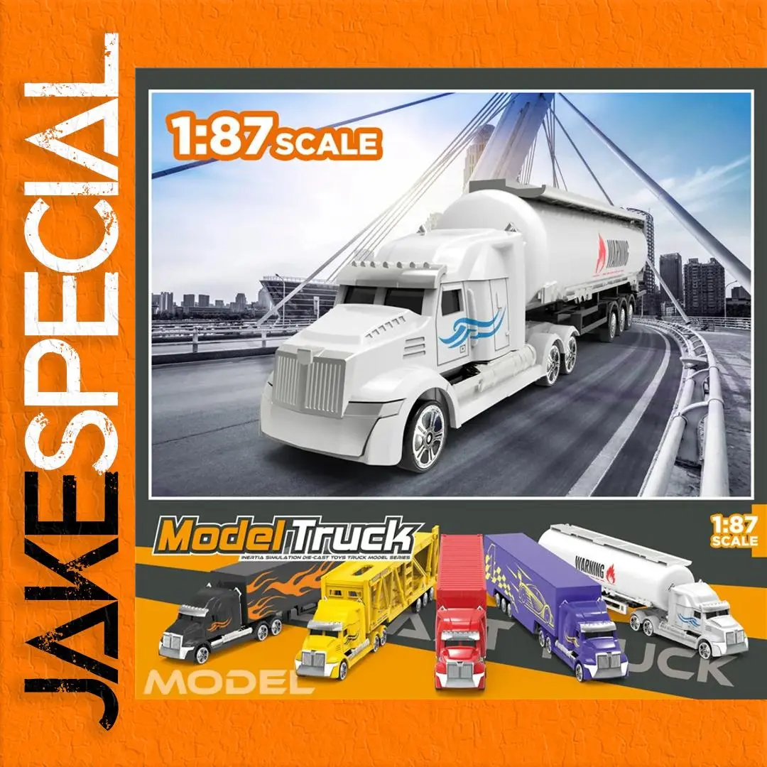 1:87 Scale Diecast Container Oil Tank Truck 1 1:87 Scale Diecast Container Oil Tank Truck