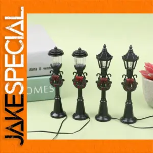 Miniature Festive Streetlights Set for Dollhouses