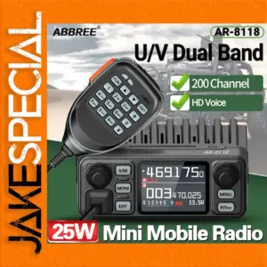 ABBREE AR-8118 Dual-Band Mobile Radio 10-25W