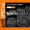 Luxury Plush Car Seat Cushion Set in Black