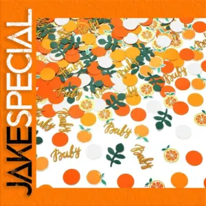 Bright Little Cutie Orange Confetti for Celebrations