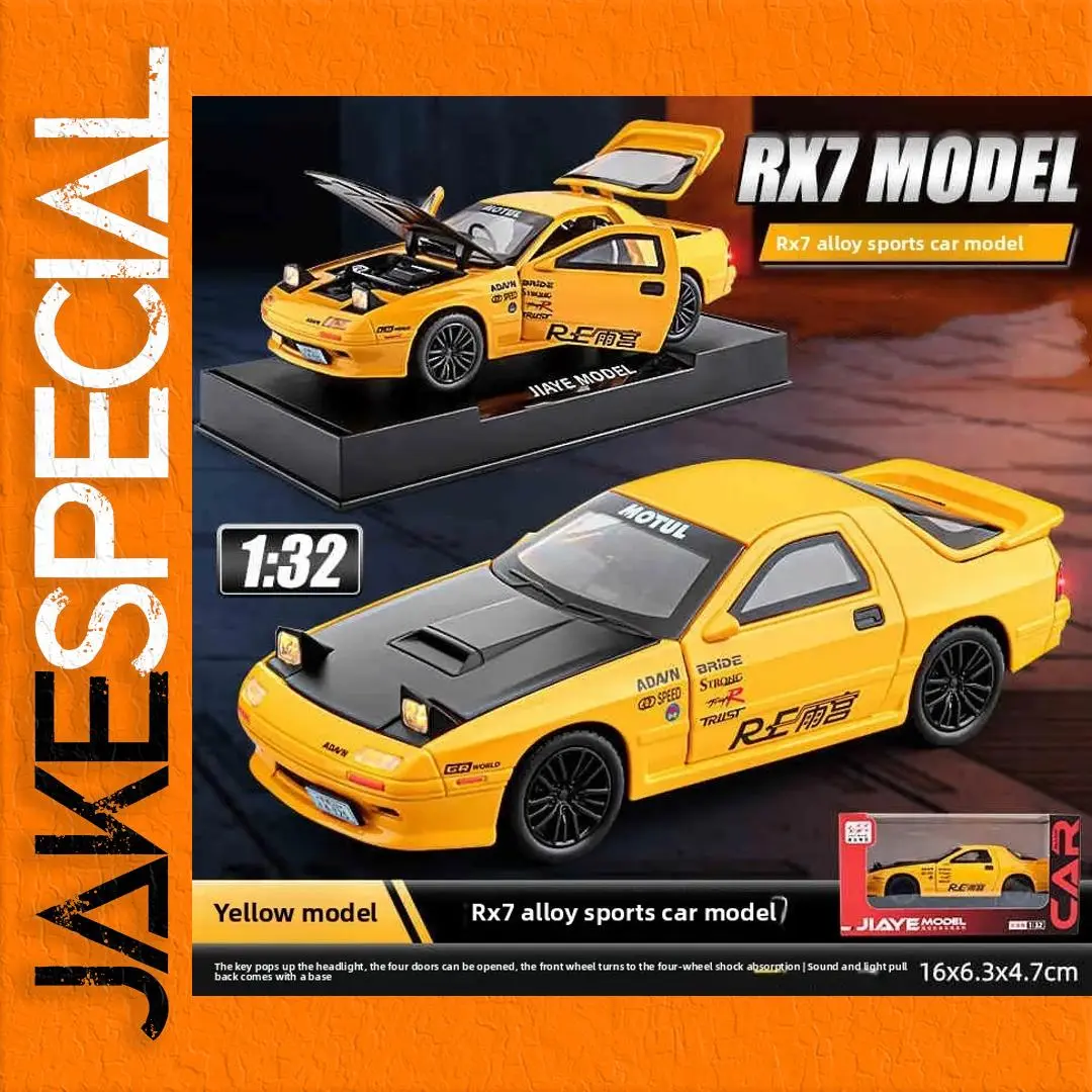 RX7 Alloy Sports Car Model 1:32 Scale 1 RX7 Alloy Sports Car Model 1:32 Scale
