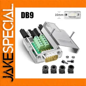 DB9 Solder-Free RS232 Connector with 9 Pins