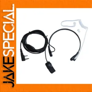 ABBREE Throat Mic Earpiece for Walkie-Talkies