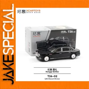 1:64 Black Luxury Sedan Model for Collectors