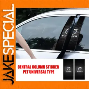 Black Textured B-Pillar Stickers for Vehicles